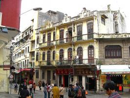 Macau Old District Pedestrians